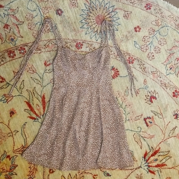 Animal Print Mini Dress Brown - Zara - Picture 5 of 7